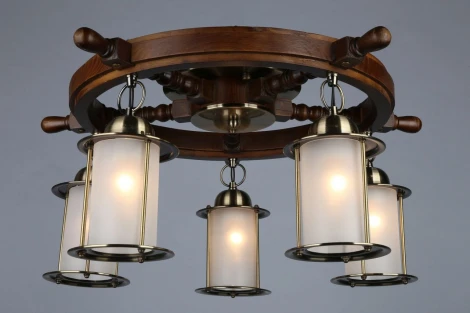 Потолочная люстра Omnilux Ferro OML-50307-05 (220V, штурвал)