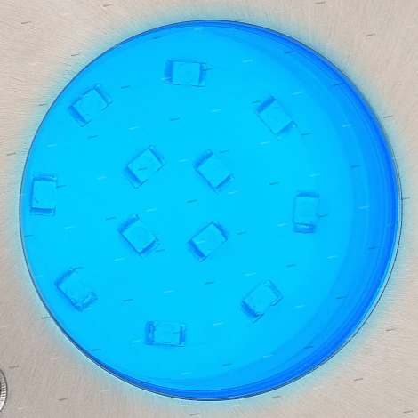 Светильник тротуарный светодиодный Horoz Safir, 1 лампа, белый с никелем и прозрачным