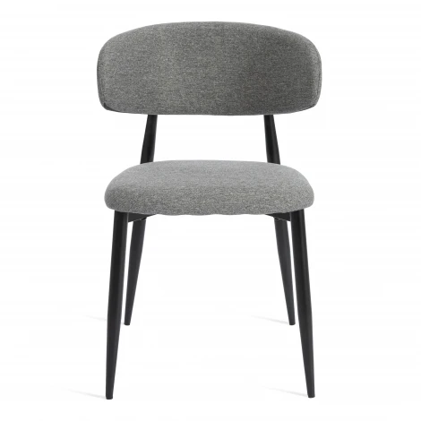 Стул обеденный Belsay/Белси велюр/металл, светло-серый/черный, 46х53х79см (Комплект из 4 шт.) Tetchair 25681