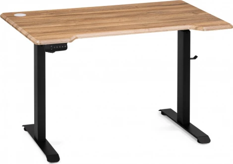 Компьютерный стол Маркос с механизмом подъема 120 (Маркос с механизмом подъема 120х75х75 дуб вотан / черный) Notta арт.578403