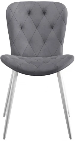 Стул DikLine 303 B22 GREY ,ножки белые