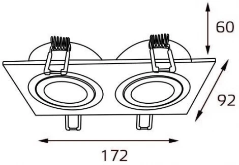 Точечный светильник встраиваемый Italline M02 M02-026021 white