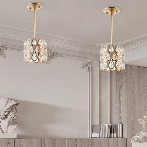 Потолочная люстра хрустальная на штанге Arte Milano Sorrento-1019 371019/1/300/190 GD (220V)