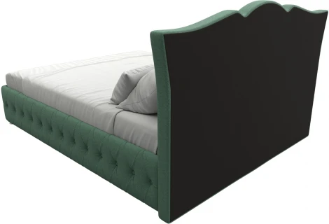 Кровать интерьерная Герда 160 (Зеленый/Рогожка) Лига Диванов арт.123592