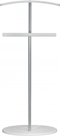 Вешалка костюмная Дэви 2 металлик/белый Mebelik арт.006387