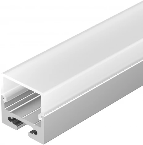 Профиль с экраном SL-LINE-2011M-2500 ANOD+OPAL SQUARE (Алюминий) 025870 Arlight SL-LINE