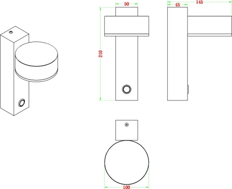 Настенный светильник Zortes Dream ZRS.2436.21 (LED, 220V, выключатель)