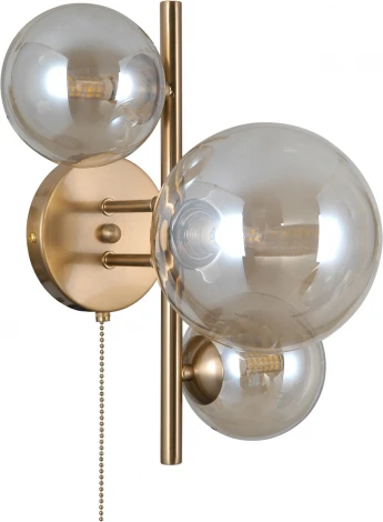 Бра с выключателем Moderli Molly V10786-3W (220V, шар, молекулы)