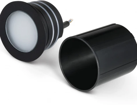 Встраиваемый светильник уличный Elektrostandard MRL LED 1108 чёрный (220V, круглые, IP65)