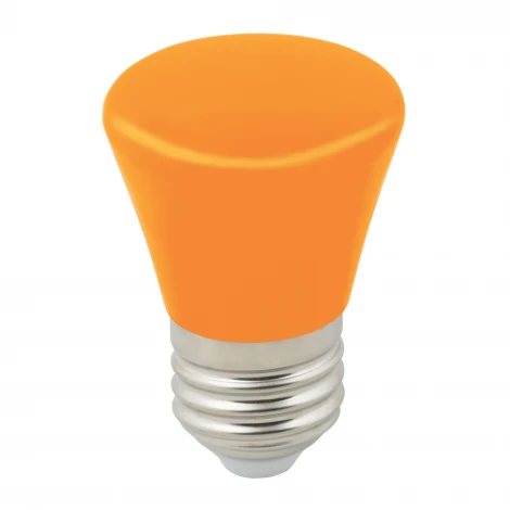 Лампочка светодиодная конус оранжевая E27 1W Volpe LED-D45-1W/ORANGE/E27/FR/С BELL