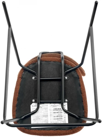 Стул полубарный Ant букле терракотовый Bradexhome арт.RF 0842