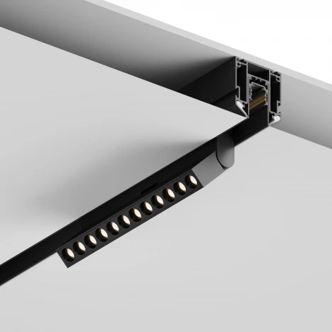 Шинопровод магнитный под натяжной потолок 48V 1 м Hesby Lighting ElDeko HSBL_0072_1