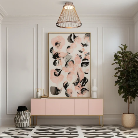 Потолочный светильник круглый Eurosvet Cesta 40018/1 LED коричневый (220V, круглые)