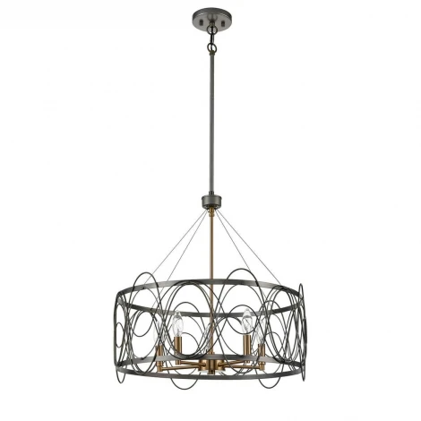 Подвесная люстра Vele Luce Stradivario 983 VL4104P05 (220V, на цепи, свеча, круглые)