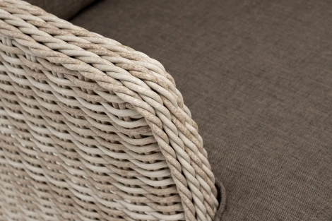 "Алиса" кресло плетеное, цвет бежевый с подушками 4SIS арт.УТ-00006455