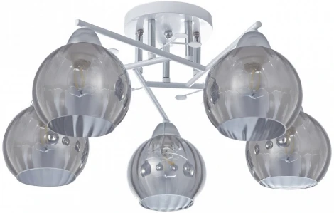 Потолочная люстра на штанге Arte Milano AMALFI 326508/5 WH+CR (220V, шар)