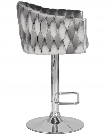 Набор 2 шт стул барный DOBRIN MARCEL (серый велюр (MJ9-75))