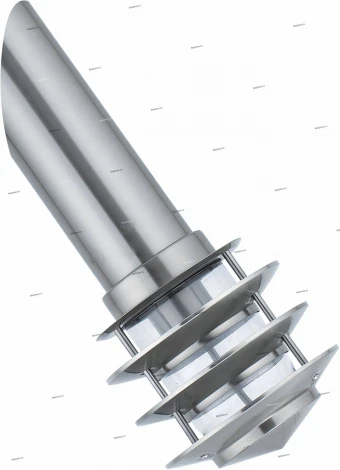 Светильник настенный уличный Horoz Kayin, 1 плафон, никель с прозрачным