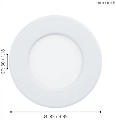 Встраиваемый точечный светильник Eglo Fueva 5 99206 (LED, 220V, круглые, IP44)
