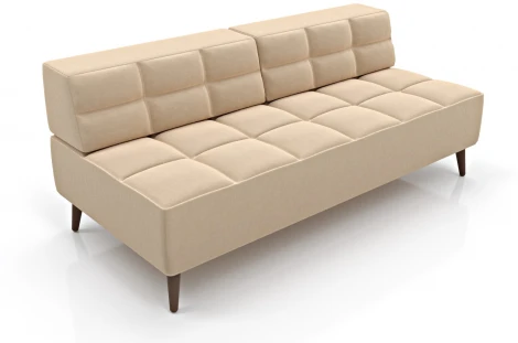 Диван Arsko Нельсон бежевый велюр