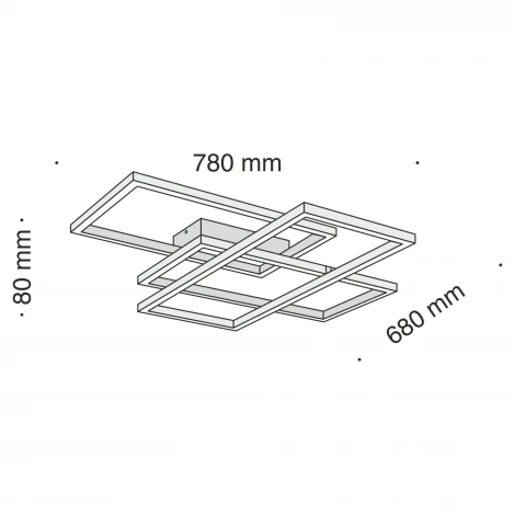 Потолочная люстра Maytoni Line MOD015CL-L80B4K