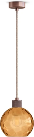 Подвесной светильник 33 ИДЕИ PND.105.01.01.026.AC-S.18.AM (220V, на проводе, шар)