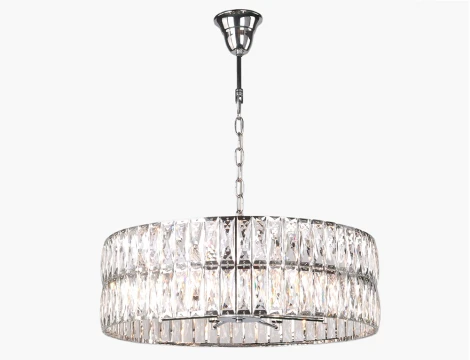 Подвесная люстра Newport 10120 10125+3/C new (220V, хрусталь, на цепи, круглые)