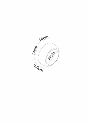 Настенный светильник Arte Lamp Eclipse A1421AP-1GY