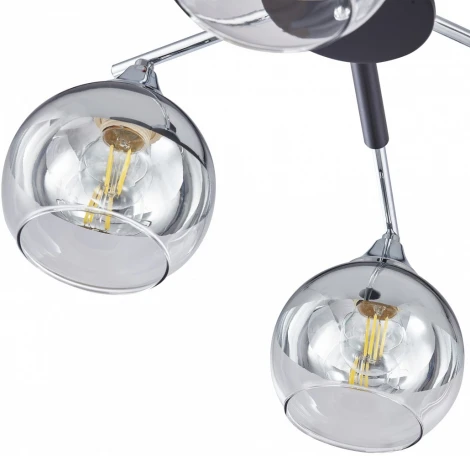 Потолочная люстра на штанге Arte Milano Napoli-9354 339354/8 CR+BK (220V)