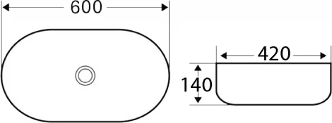 Раковина BelBagno BB1084-H311