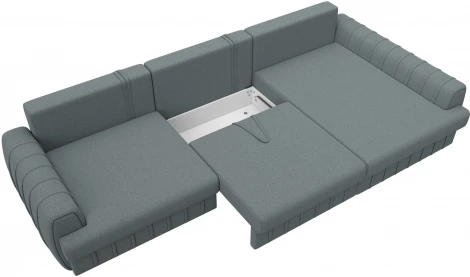 Диван угловой Лига-057 НПБ Лонг угол правый Лига Диванов (Рогожка) арт.129294