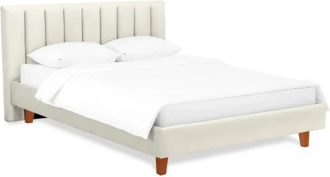 Кровать Queen II Sofia L 1600 ОГОГО (арт.577488), (Ткань/Белый)