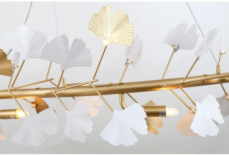Подвесная люстра Favourite Ginkoa 4080-8P (220V, на тросе, листья)