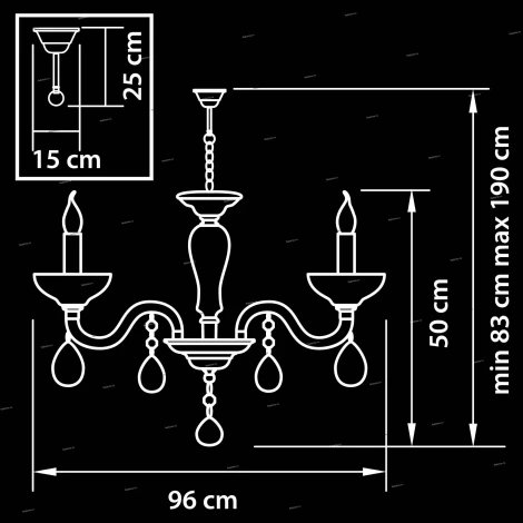 Подвесная люстра Osgona Artifici 719108