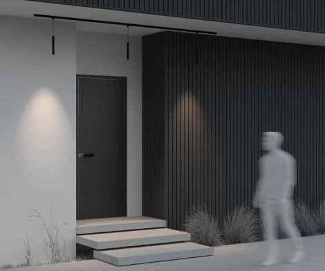 Уличный трековый светильник 8W 48V Maytoni Focus O-TR01-1-P-8WB3K (LED, круглые, IP65)