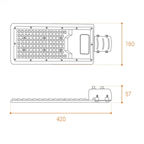 Уличный консольный светильник STL-100W/04 100Вт 5700К IP65 Wolta STL-100W/04