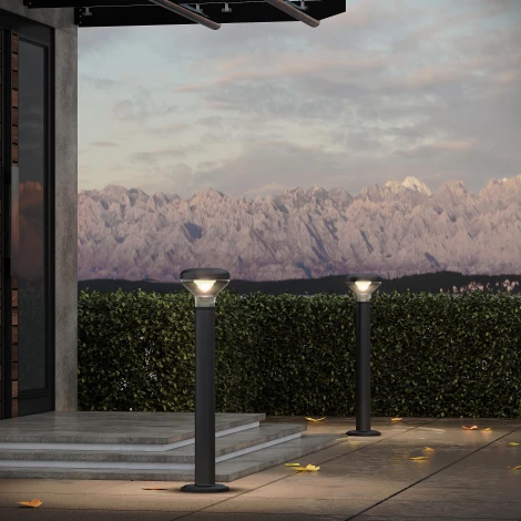 Наземный уличный светильник ST Luce Drop SL9541.705.01 темно-серый/прозрачный LED 1*6W