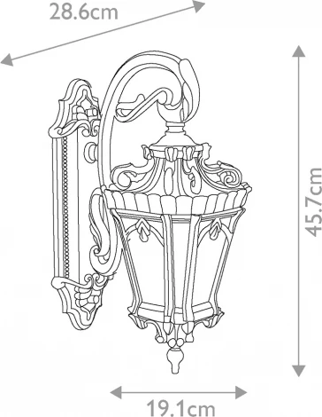 Настенный уличный фонарь Kichler Tournai KL-TOURNAI2-M (220V, IP44)