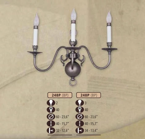 Бра Riperlamp 248P 248P/3 BP