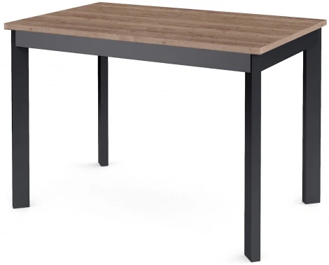 Стол L110 Дуб Галифакс (ЛДСП EGGER)/Опоры черный Dikline 00-00045418