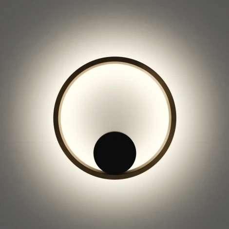 Настенный светильник Denkirs Orbit DK5060-BK+SG 10 Вт, черный + сатинированное золото (LED, 220V, круглые)