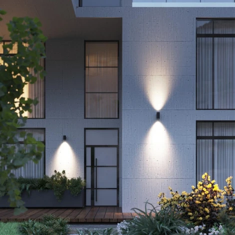 Архитектурная подсветка светодиодная Odeon Light Long 7142/24WL черный/металл IP65 LED 24W 1441Лм 60° 3000K 220V (круглые)