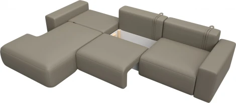 Диван угловой Лига-036 НПБ Классик Лонг левый угол Лига Диванов (Экокожа) арт.127789L