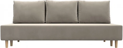 Диван прямой Лига-033 (Бежевый/Микровельвет) Лига Диванов арт.121080