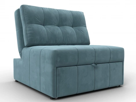 Кресло-кровать Лига-107 (80) (ЛДСП,Брус,Фанера,Велюр/Бирюзовый) Лига Диванов 134896