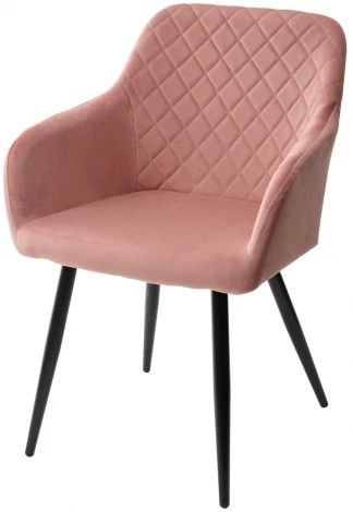 Стул M-City BRANDY BLUVEL-52 розовый/ черный каркас