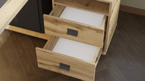 Стол рабочий универсальный Калифорния Хардвиг 1200 ЛДСП Дуб вотан 3997061203