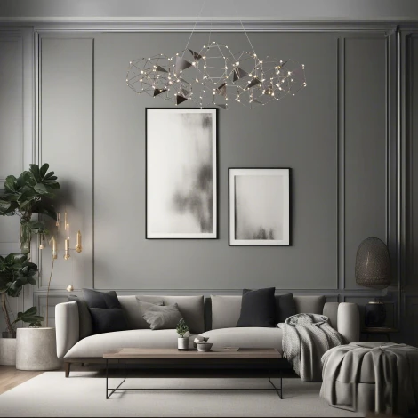 Подвесной светильник светодиодный Eurosvet Uma 90369/15 черный жемчуг (220V, на тросе)