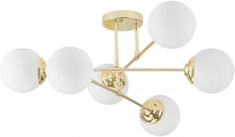 Потолочная люстра на штанге Lampit Fino TC 2003-6 GD (шарики)