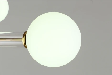 Потолочная люстра на штанге Omnilux Bucine OML-29507-08 (220V, шарики)